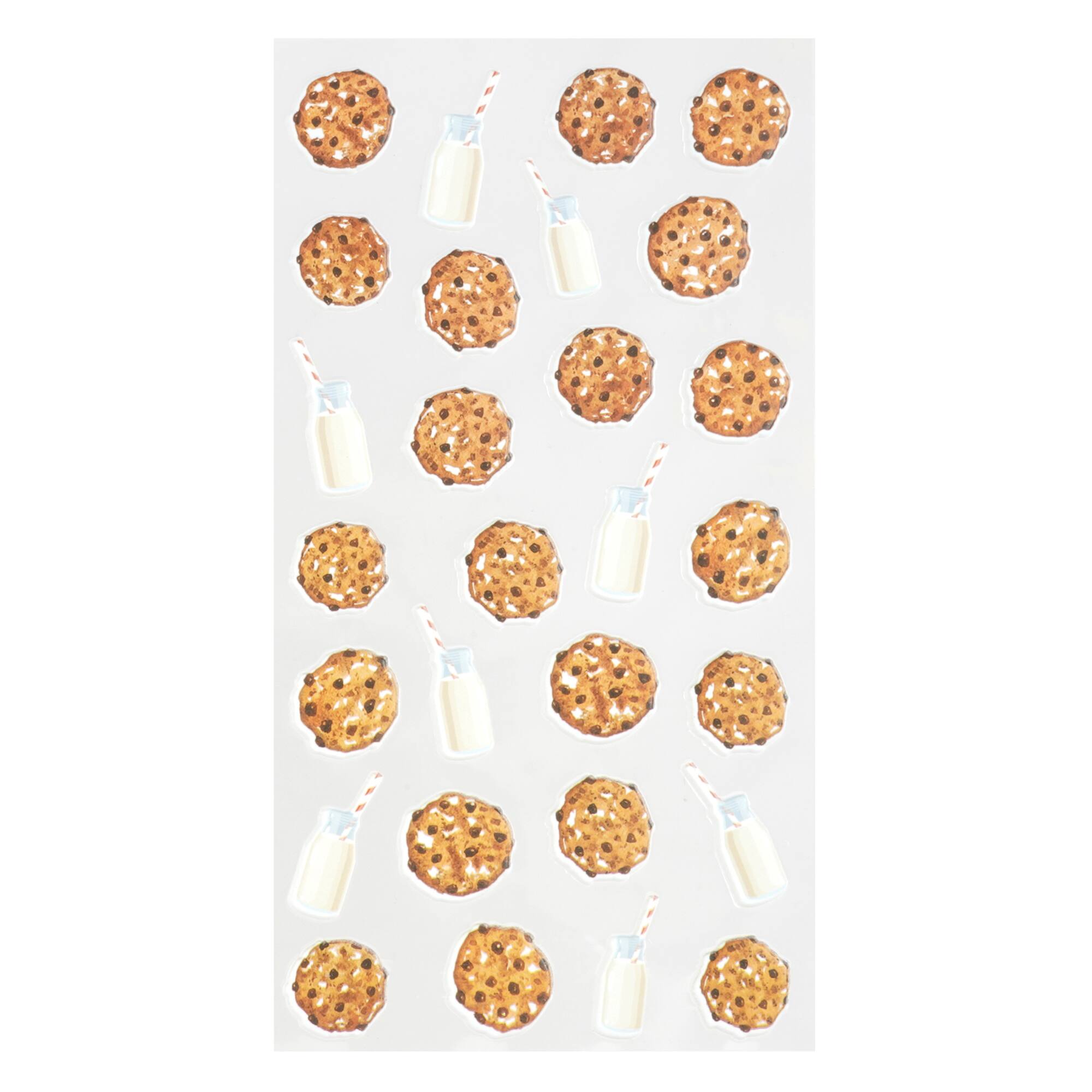Cookies & Milk Puffy Stickers by Recollections™